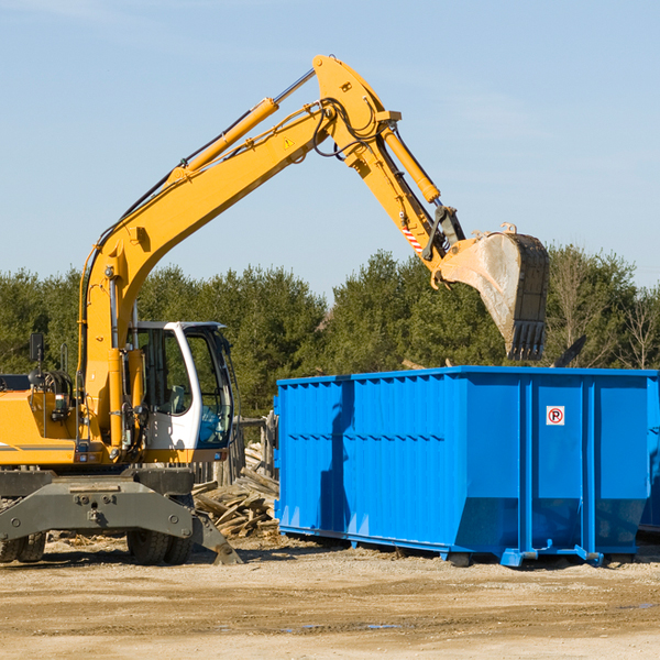 can i choose the location where the residential dumpster will be placed in Luna Pier MI